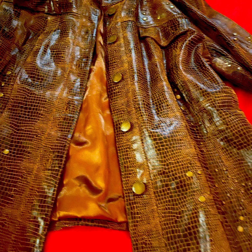 Brown Pamela McCoy jacket with stones…